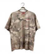 DIESELディーゼル）の古着「クルーネックTシャツ」｜ベージュ