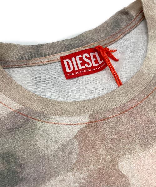 DIESEL（ディーゼル）DIESEL (ディーゼル) クルーネックTシャツ ベージュ サイズ:M 未使用品の古着・服飾アイテム