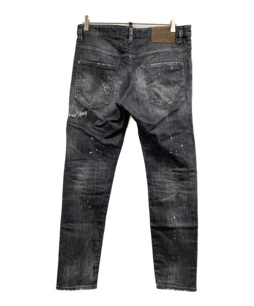 DSQUARED2（ディースクエアード）DSQUARED2 (ディースクエアード) Skater Jeans ブラック サイズ:48の古着・服飾アイテム