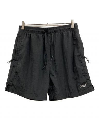 中古・古着通販】KITH (キス) ナイロンハーフパンツ ブラック サイズ:S