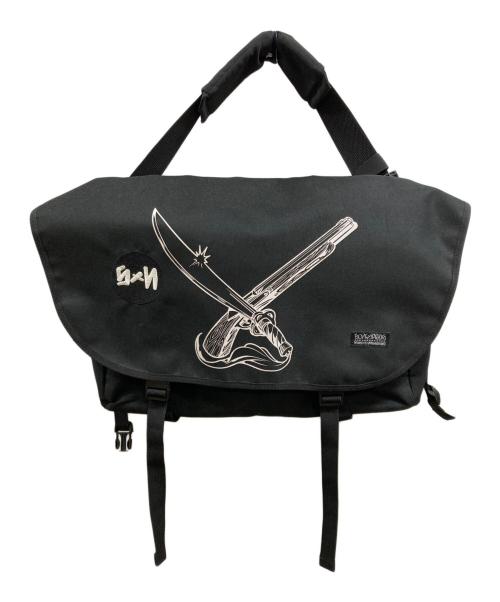 stussy（ステューシー）stussy (ステューシー) NEIGHBORHOOD (ネイバーフッド) BONEYARDSメッセンジャーバッグ ブラックの古着・服飾アイテム