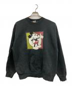 FRUIT OF THE LOOM×DISNEYフルーツオブザルーム×ディズニー）の古着「プリントスウェット」｜ブラック