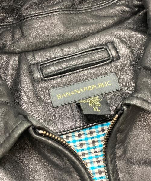 BANANA REPUBLIC（バナナリパブリック）BANANA REPUBLIC (バナナリパブリック) ラムレザージャケット ブラック サイズ:XLの古着・服飾アイテム