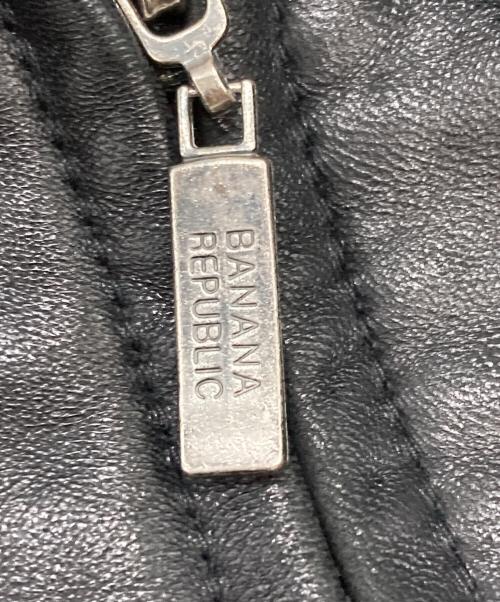 BANANA REPUBLIC（バナナリパブリック）BANANA REPUBLIC (バナナリパブリック) ラムレザージャケット ブラック サイズ:XLの古着・服飾アイテム