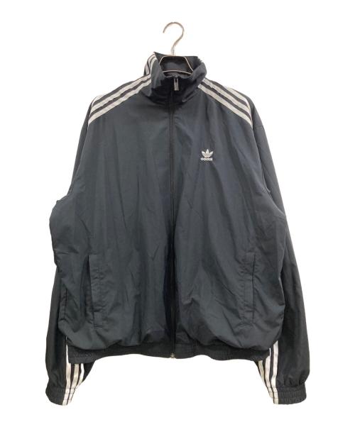 adidas（アディダス）adidas (アディダス) ADILENIUM オーバーサイズ トラックトップ ブラック サイズ:Mの古着・服飾アイテム