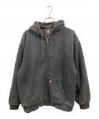 Dickies×SUPREMEディッキーズ×シュプリーム）の古着「Quilted Lined Zip Up Hooded Sweatshirt」｜ブラック