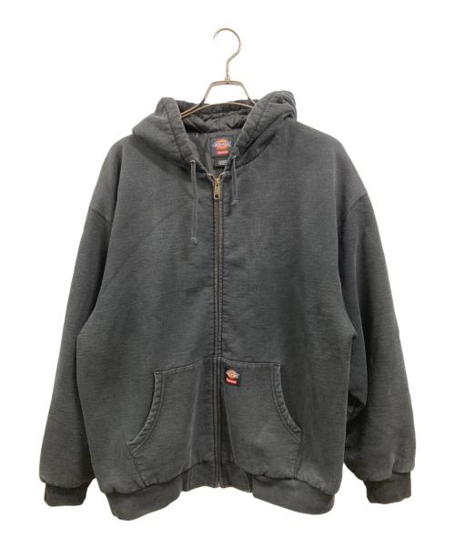 Dickies（ディッキーズ）Dickies (ディッキーズ) Supreme (シュプリーム) Quilted Lined Zip Up Hooded Sweatshirt ブラック サイズ:XLの古着・服飾アイテム