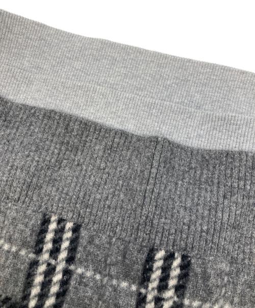 BURBERRY LONDON（バーバリーロンドン）BURBERRY LONDON (バーバリーロンドン) ニット切替クルーネックスウェット グレー サイズ:XSの古着・服飾アイテム