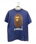 A BATHING APEアベイシングエイプ）の古着「プリントTシャツ」｜ネイビー