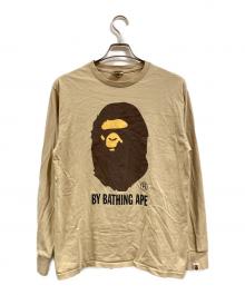 A BATHING APE（アベイシングエイプ）の古着「ロングスリーブカットソー」｜ベージュ