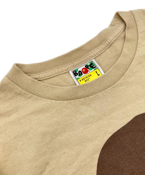 A BATHING APE（アベイシングエイプ）A BATHING APE (アベイシングエイプ) ロングスリーブカットソー ベージュ サイズ:Ｌの古着・服飾アイテム