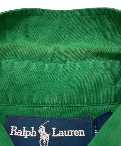 POLO RALPH LAUREN（ポロ・ラルフローレン）POLO RALPH LAUREN (ポロ・ラルフローレン) 半袖ボタンダウンシャツ グリーン サイズ:Ⅼの古着・服飾アイテム
