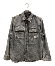 DIESEL（ディーゼル）の古着「デニムシャツジャケット」｜ブラック