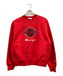 Champion×HARLEY-DAVIDSON（チャンピオン×ハーレーダビッドソン）の古着「スウェット」｜レッド