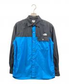 THE NORTH FACEザ ノース フェイス）の古着「L/S Nuptse Shirt」｜ブラック×ブルー