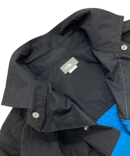 THE NORTH FACE（ザ ノース フェイス）THE NORTH FACE (ザ ノース フェイス) L/S Nuptse Shirt ブラック×ブルー サイズ:Ｍの古着・服飾アイテム