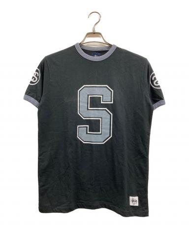 中古・古着通販】stussy (ステューシー) リンガーTシャツ ブラック