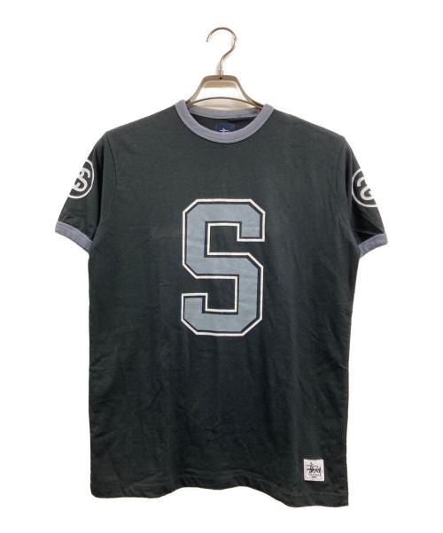 stussy（ステューシー）stussy (ステューシー) リンガーTシャツ ブラック サイズ:Sの古着・服飾アイテム