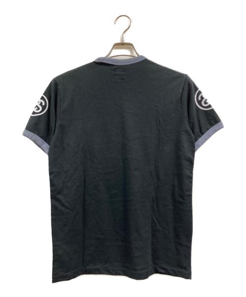 stussy（ステューシー）stussy (ステューシー) リンガーTシャツ ブラック サイズ:Sの古着・服飾アイテム