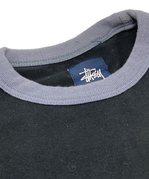 stussy（ステューシー）stussy (ステューシー) リンガーTシャツ ブラック サイズ:Sの古着・服飾アイテム