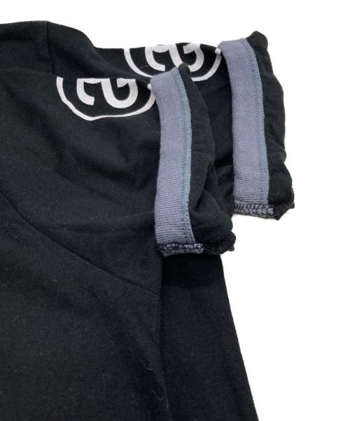 stussy（ステューシー）stussy (ステューシー) リンガーTシャツ ブラック サイズ:Sの古着・服飾アイテム