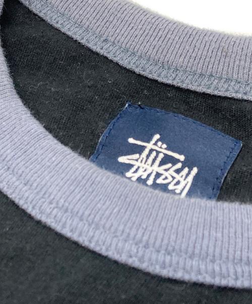 stussy（ステューシー）stussy (ステューシー) リンガーTシャツ ブラック サイズ:Sの古着・服飾アイテム