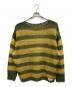 AMBERGLEAM（アンバーグリーム）の古着「Mesh Mohair knit」｜グリーン×イエロー