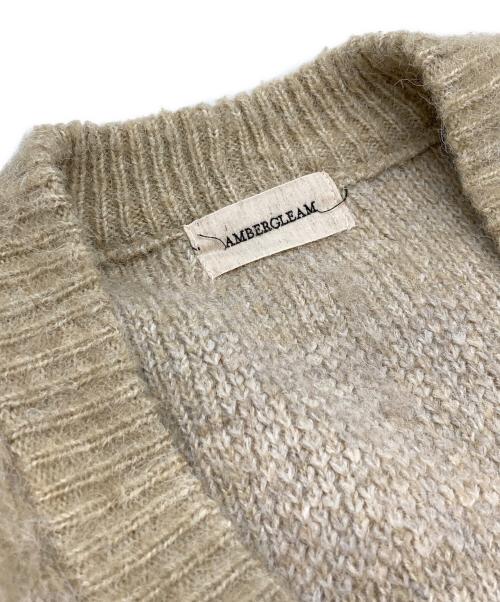 AMBERGLEAM（アンバーグリーム）AMBERGLEAM (アンバーグリーム) カーディガン ベージュ サイズ:Mの古着・服飾アイテム