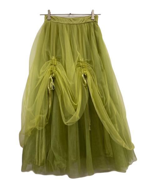 Ameri（アメリ）AMERI (アメリ) CURTAIN TULLE SKIRT グリーン サイズ:Sの古着・服飾アイテム