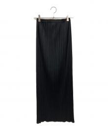 PLEATS PLEASE（プリーツプリーズ）の古着「スカート」｜ブラック