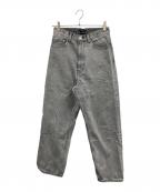 YLEVEイレーヴ）の古着「13.5oz DENIM BAGGY FADE」｜グレー