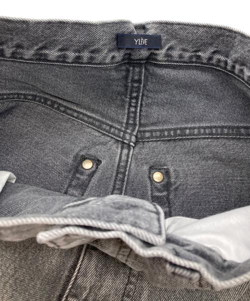 YLEVE（イレーヴ）YLEVE (イレーヴ) 13.5oz DENIM BAGGY FADE グレーの古着・服飾アイテム
