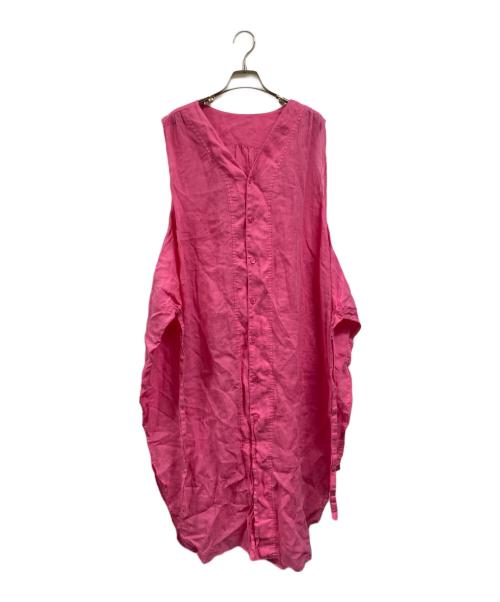 MACPHEE（マカフィー）MACPHEE (マカフィー) ラミー ノースリーブパレオワンピース ピンク サイズ:36の古着・服飾アイテム