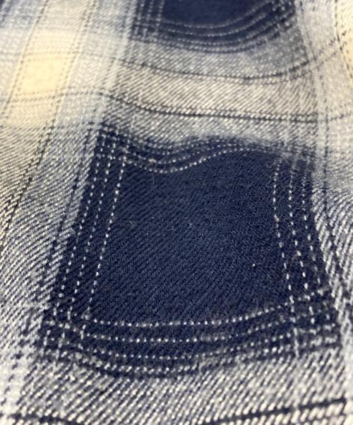 D/HILL（ディーヒル）D/HILL (ディーヒル) スナップボタンチェックシャツ ネイビー サイズ:-の古着・服飾アイテム