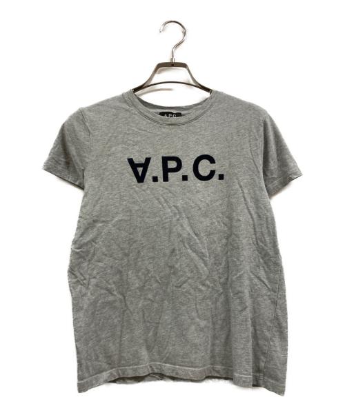 A.P.C.（アーペーセー）A.P.C. (アーペーセー) 反転ロゴTシャツ グレー サイズ:Sの古着・服飾アイテム