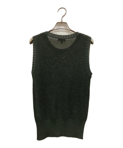 theory（セオリー）theory (セオリー) Paper Linen Solid Shell vest グリーン サイズ:Sの古着・服飾アイテム