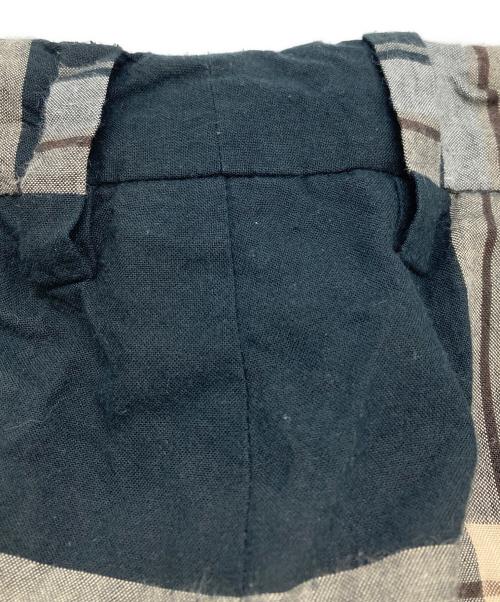 SUNSEA（サンシー）SUNSEA (サンシー) ワイドチェックパンツ ブラック サイズ:3の古着・服飾アイテム