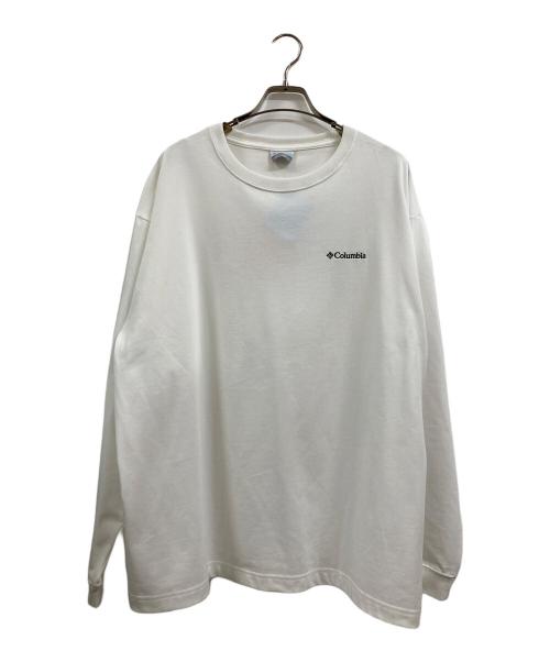 Columbia（コロンビア）Columbia (コロンビア) ロマビスタ グラフィック ロングスリーブ Tシャツ ホワイト サイズ:Ⅼ 未使用品の古着・服飾アイテム