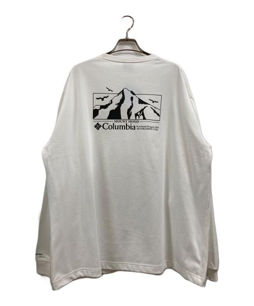 Columbia（コロンビア）Columbia (コロンビア) ロマビスタ グラフィック ロングスリーブ Tシャツ ホワイト サイズ:Ⅼ 未使用品の古着・服飾アイテム