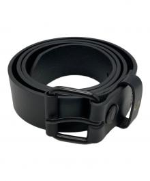 FRED PERRY（フレッドペリー）の古着「Burnished Leather Belt」｜ブラック
