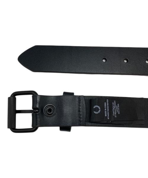 FRED PERRY（フレッドペリー）FRED PERRY (フレッドペリー) Burnished Leather Belt ブラックの古着・服飾アイテム