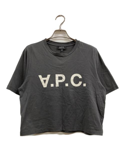 A.P.C.（アーペーセー）A.P.C. (アーペーセー) ロゴTシャツ グレー サイズ:Sの古着・服飾アイテム