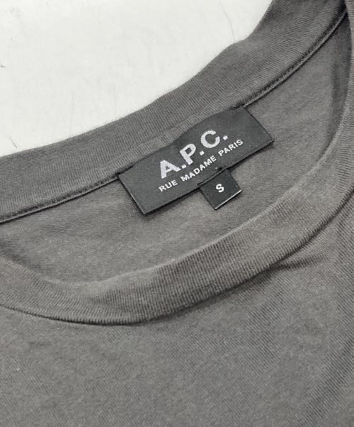 A.P.C.（アーペーセー）A.P.C. (アーペーセー) ロゴTシャツ グレー サイズ:Sの古着・服飾アイテム