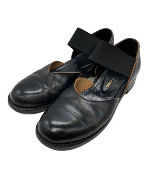 COMME des GARCONS（コムデギャルソン）COMME des GARCONS (コムデギャルソン) ゴムストラップシューズ ブラック サイズ:23cmの古着・服飾アイテム