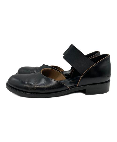 COMME des GARCONS（コムデギャルソン）COMME des GARCONS (コムデギャルソン) ゴムストラップシューズ ブラック サイズ:23cmの古着・服飾アイテム