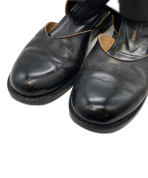 COMME des GARCONS（コムデギャルソン）COMME des GARCONS (コムデギャルソン) ゴムストラップシューズ ブラック サイズ:23cmの古着・服飾アイテム
