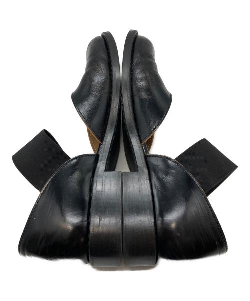 COMME des GARCONS（コムデギャルソン）COMME des GARCONS (コムデギャルソン) ゴムストラップシューズ ブラック サイズ:23cmの古着・服飾アイテム