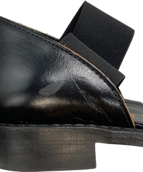COMME des GARCONS（コムデギャルソン）COMME des GARCONS (コムデギャルソン) ゴムストラップシューズ ブラック サイズ:23cmの古着・服飾アイテム