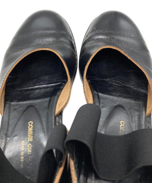 COMME des GARCONS（コムデギャルソン）COMME des GARCONS (コムデギャルソン) ゴムストラップシューズ ブラック サイズ:23cmの古着・服飾アイテム