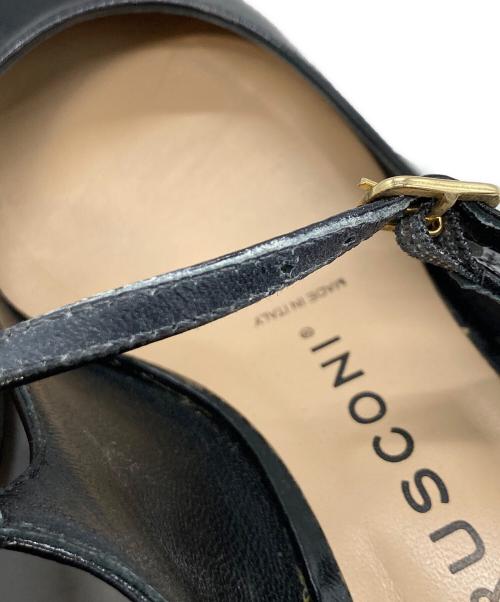 FABIO RUSCONI（ファビオルスコーニ）FABIO RUSCONI (ファビオルスコーニ) メリージェーンパンプス ブラック サイズ:37の古着・服飾アイテム
